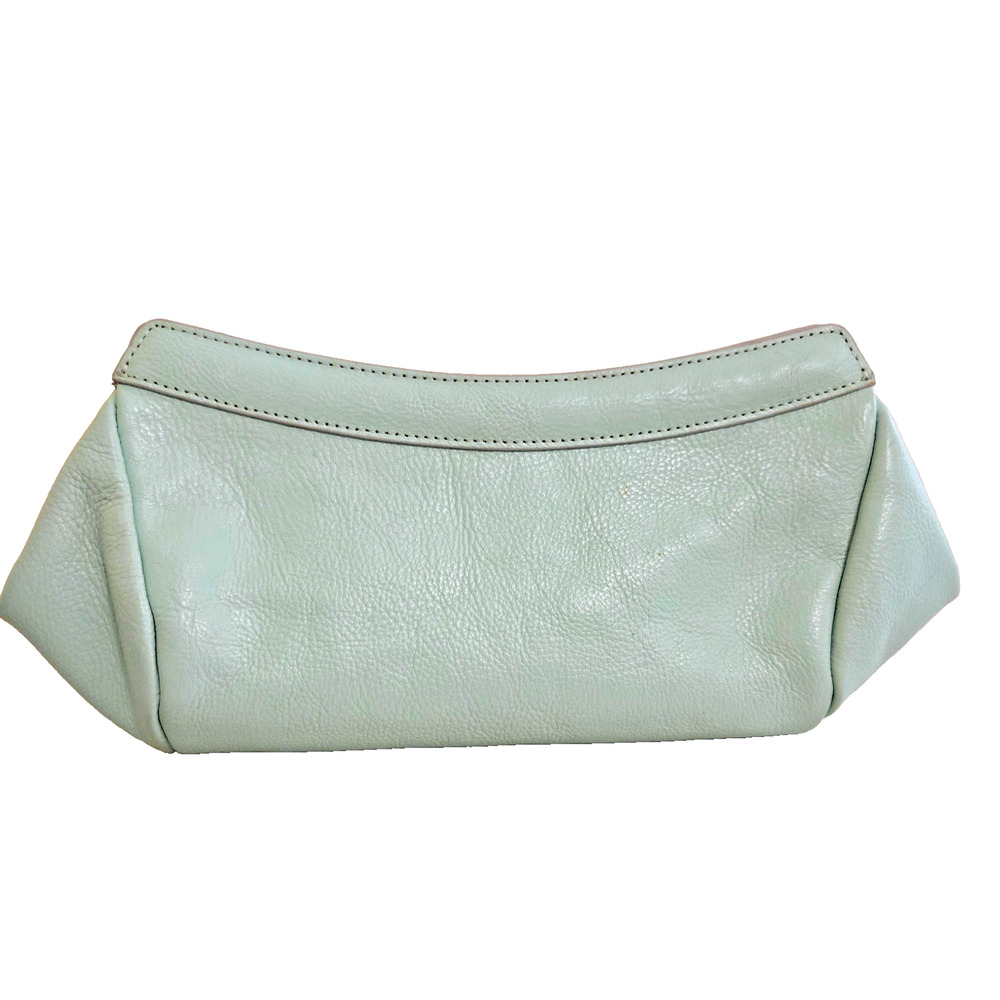 Latico green turquoise Clutch purse with brooch vintage look - Picture 8 of 13